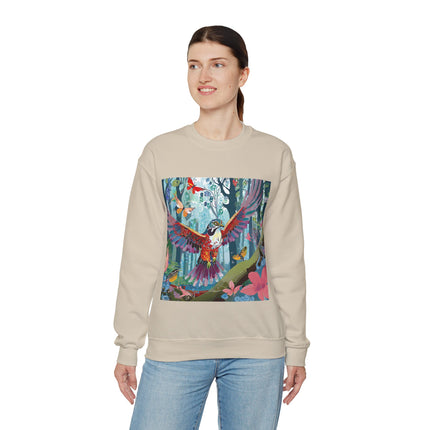 Colorful Raptor Unisex Heavy Blend™ Crewneck Sweatshirt