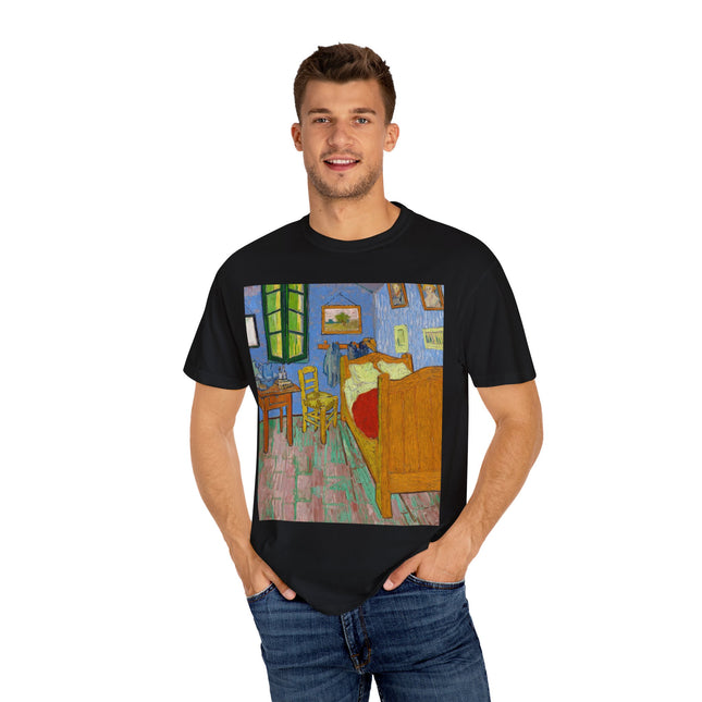 The Bedroom by Vincent van Gogh Unisex Garment-Dyed T-shirt