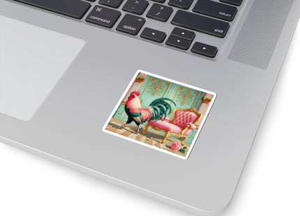 The Salon Rooster Kiss-Cut Stickers (4 Sizes)