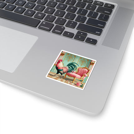 The Salon Rooster Kiss-Cut Stickers (4 Sizes)
