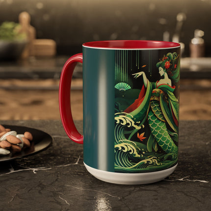 Mermaid Queen Rising from the Deep Colorful Mugs (11oz, 15oz)