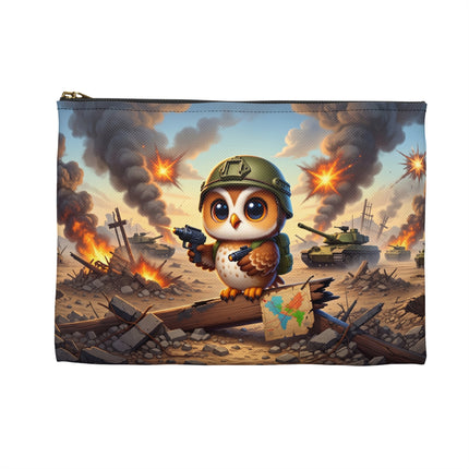 Owl on the Front Lines Accessory Pouch – Vigilant Guardian & Storybook Courage