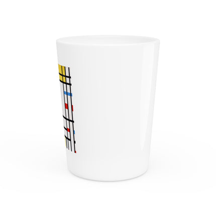 Place de la Concorde by Piet Mondrian Ceramic Shot Glass