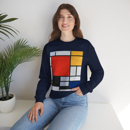 Composition with Red, Yellow, Blue, and Black by Piet Mondrian Heavy Blend™ Crewneck Sweatshirt