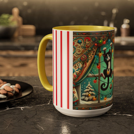 Mischief in Tinselland Colorful Mugs (11oz, 15oz)