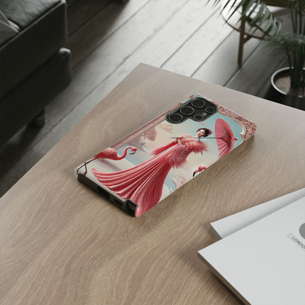 Petals, Porcelain, and Flamingos Phone Cases