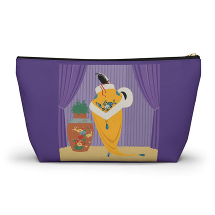 Golden Robe Cosmetic Bag – Elegant Drama & Timeless Sophistication