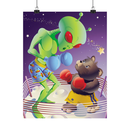 Cosmic Clash Premium Matte Vertical Posters