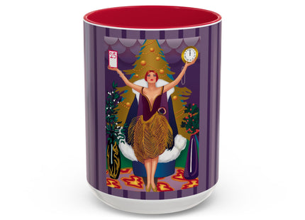 Countdown to Christmas Elegance Colorful Mugs (11oz, 15oz)
