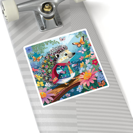 Cute Hedgehog Kiss-Cut Stickers (4 Sizes)