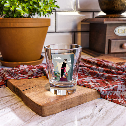 Rainbow Reverie Shot Glass – Elegant Renewal & Serene Beauty