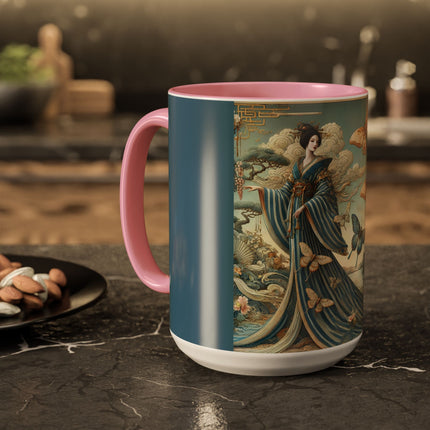 Butterfly Empress Colorful Mug – Graceful Butterflies & Timeless Elegance