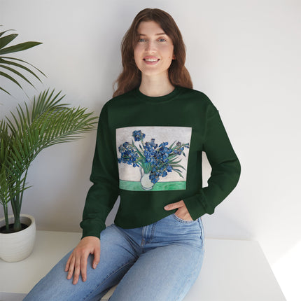 Irises by Vincent Van Gogh Heavy Blend™ Crewneck Sweatshirt