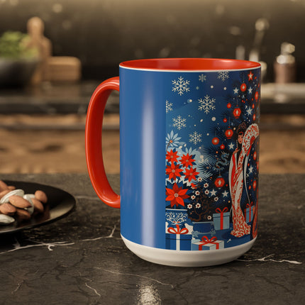 🎋❄️ The Winter Lantern Celebration Colorful Mug – Elegant Asian Christmas Fantasy