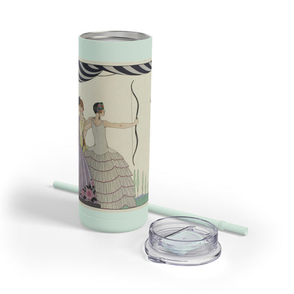 Visez au coeur, belles dames! by George Barbier Skinny Matte Tumbler, 20oz
