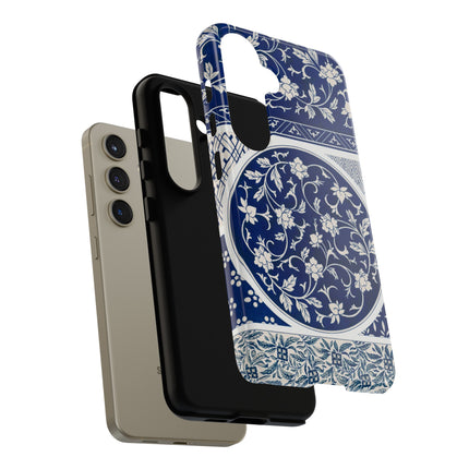 Blue Flower Pattern by Owen Jones Phone Cases