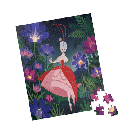 🌺✨ The Lady Of The Starlit Enchanted Garden Puzzle – Art Deco Floral Fantasy