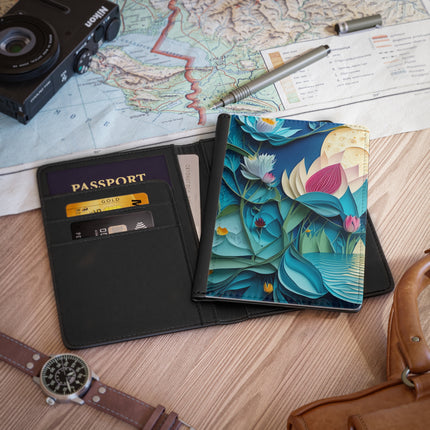 Ethereal Moonlit Lake Passport Cover