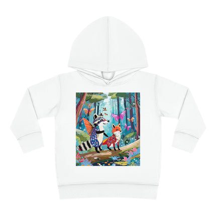 Whimsical Woodland Toddler Pullover Fleece Hoodie