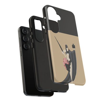 Dancer with Ink & Blossoms Phone Case – Elegant Grace & Artistic Poise