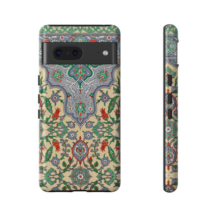 Arabic Art Pattern, Plate by Emile Prisse d’Avennes Phone Cases