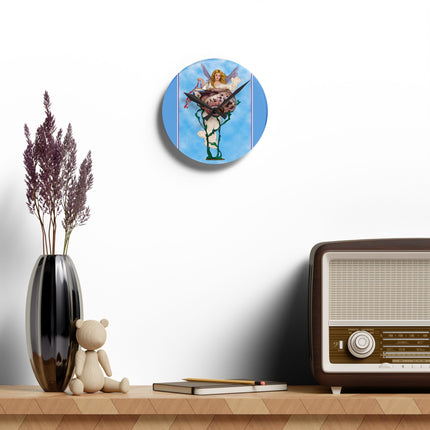 Enchanting Serenity Acrylic Wall Clock
