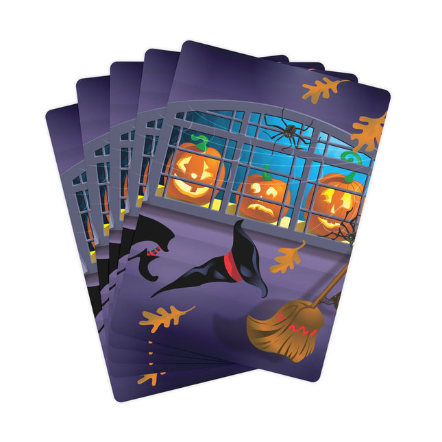 Whimsical Halloween Mischief Playing Cards