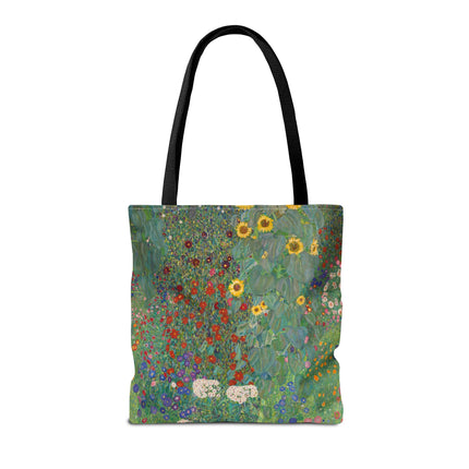 Farm Garden with Sunflowers by Gustav Klimt Tote Bag (AOP)