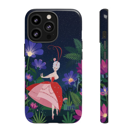 🌺✨ The Lady Of The Starlit Enchanted Garden Phone Case – Art Deco Floral Fantasy