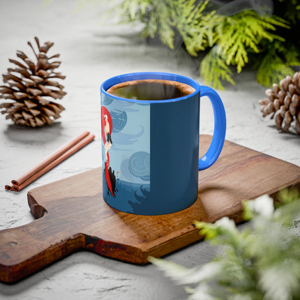 Siren of the Waves Colorful Mugs – Dramatic Sea Power & Bold Elegance