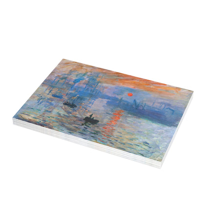 Sunrise by Claude Monet Postcards (envelopes included) - Bundles of 10, 30, 50 Pieces