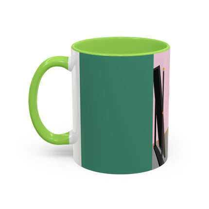 The Yellow Hat Colorful Mugs – 1920s Vogue Whimsy & Playful Elegance