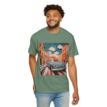 1960 Alfa Romeo Giulietta Unisex Garment-Dyed T-shirt