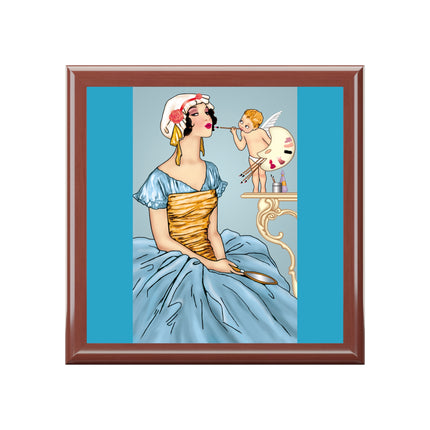 The Enchanting Painter: A Fairy's Artistic Touch Jewelry Box