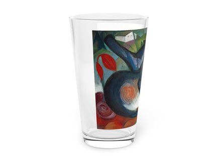 Two Cats, Blue and Yellow by Franz Marc Glass, 16oz