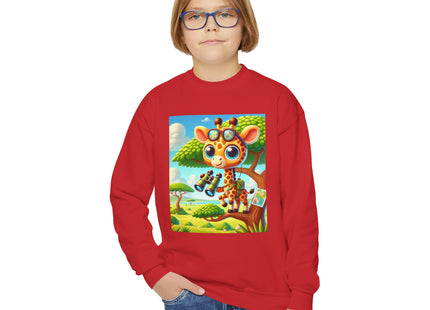 Giraffe Lookout Youth Crewneck Sweatshirt