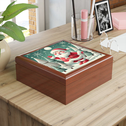 Santa's Joyful Night Jewelry Box