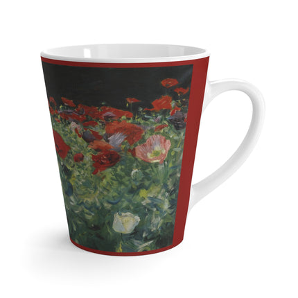 Poppies (A Study of Poppies for Carnation, Lily, Lily, Rose) by John Singer Sargent Latte Mug