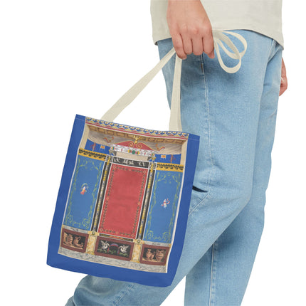 Trompe L’Oeil Designer Tote Bag – Columns, Swans and Vases (AOP)