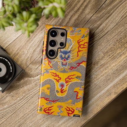 Majestic Dragon Regalia – Imperial 12-Symbol Robe Phone Cases