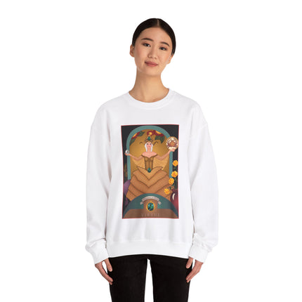 June & Pearl, Alexandrite (from the Gem Series) by Sofia Chiostri Heavy Blend™ Crewneck Sweatshirt