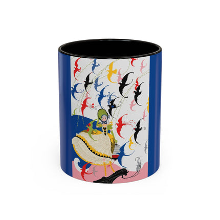 Flight of the Songbirds Colorful Mugs – Theatrical Whimsy & Colorful Harmony