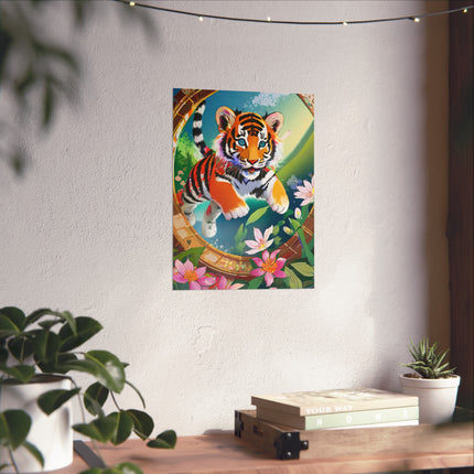 Majestic Tiger Cub Fine Art Posters