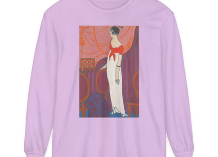 L’Entracte by Georges Lepape Garment-dyed Long Sleeve T-Shirt