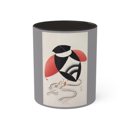Illustrations of Japanese Toys Pl.056 by Kawasaki Kyosen Colorful Mugs, 11oz