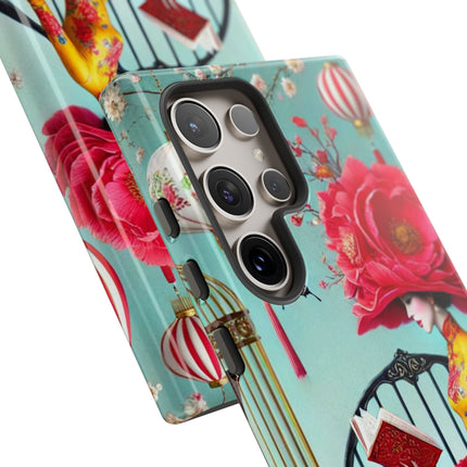 Reading In A Painted Garden Phone Cases
