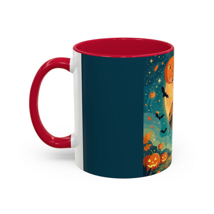 🦇🎃 The Witch Of Batwing Pumpkin Hollow Colorful Mug – Moonlit Halloween Charm