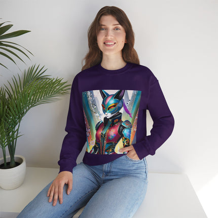 Cyberpunk Chic Unisex Heavy Blend™ Crewneck Sweatshirt