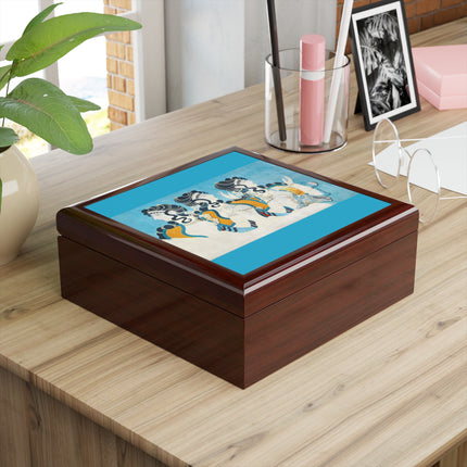 Reproduction of Ladies in Blue by Emile Gilliéron Jewelry Box