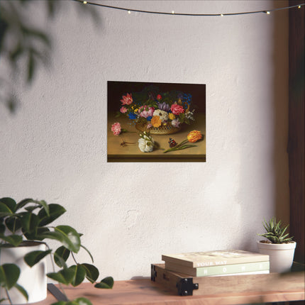 Flower Still Life by Ambrosius Bosschaert Matte Horizontal Posters